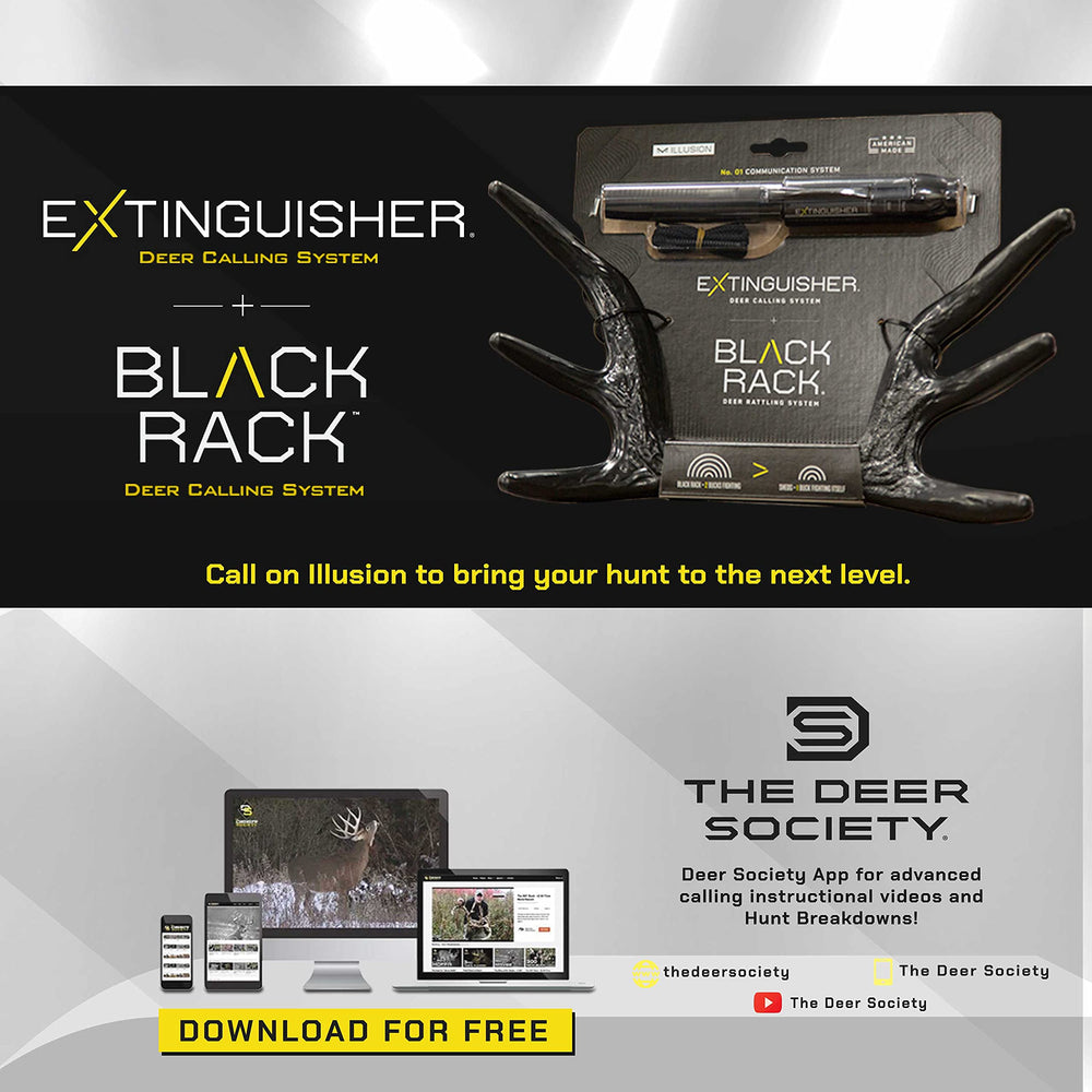 Illusion Systems Bone-Core Technology highlights realistic buck fighting sounds in rattling system.