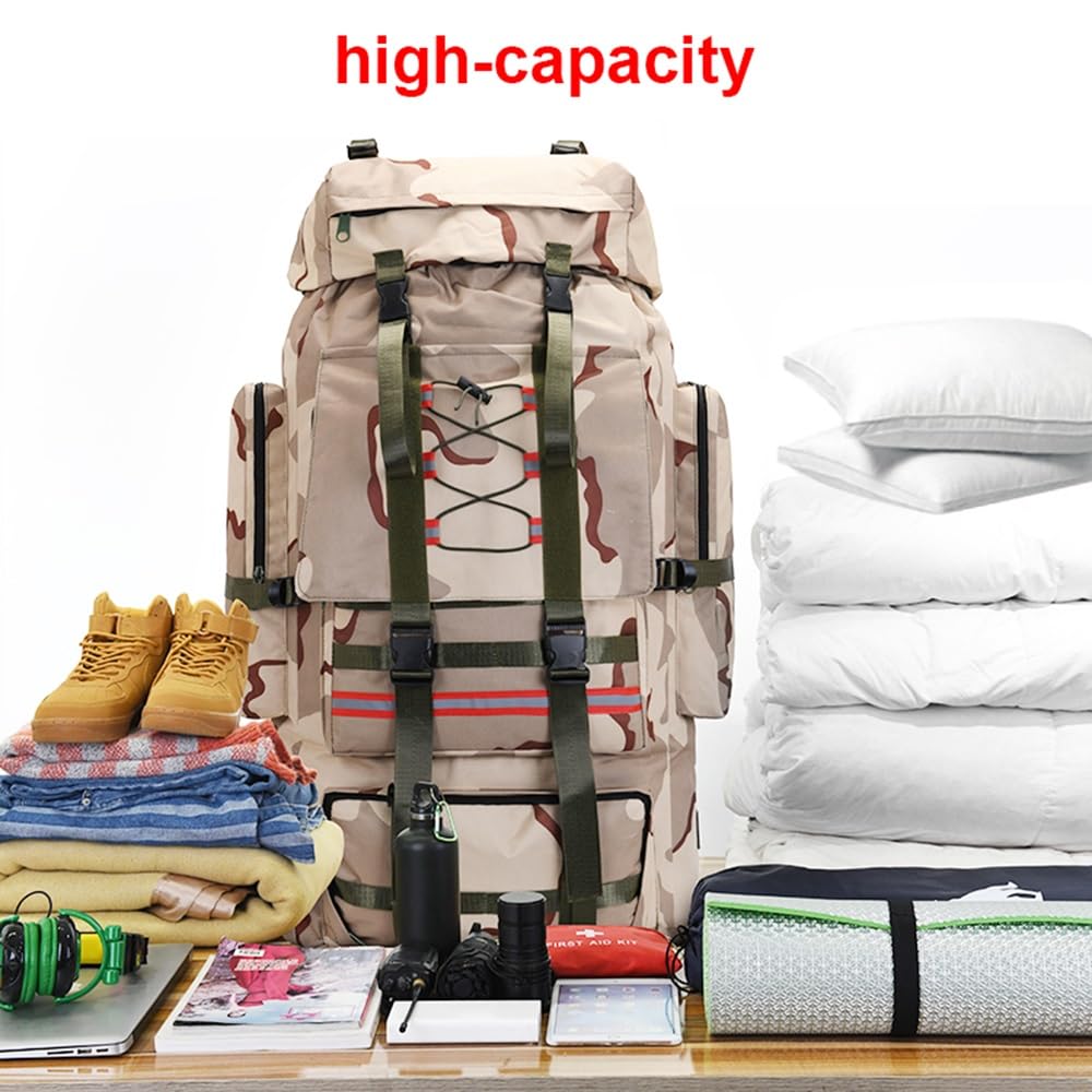 ILOOXI Bushcraft Backpack multi-compartment design helps organize gear and layers.