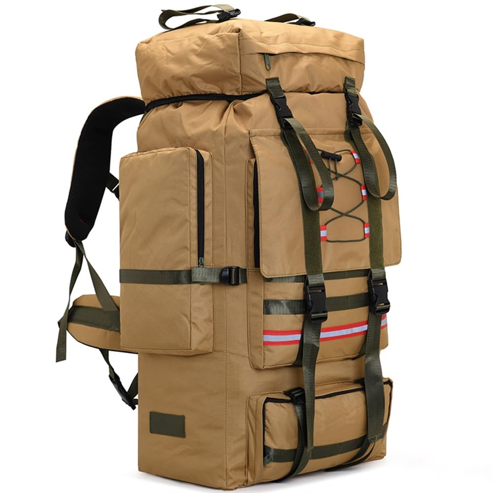 ILOOXI hiking backpack 130L waterproof exterior for rugged outdoor trips