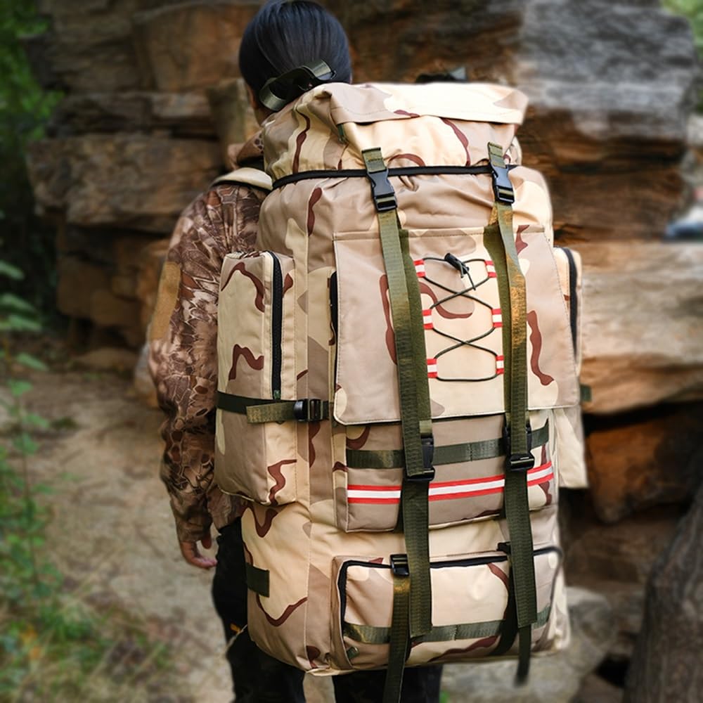 ILOOXI ergonomic strap padding with ventilated shoulders for easy carrying during hikes.