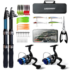 LOEIBMIRY 2-Pack Telescopic Rods and Reels product image 1