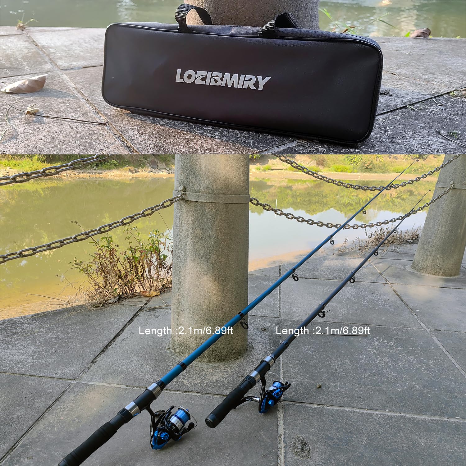 Fishing lures and weights included in kit - image