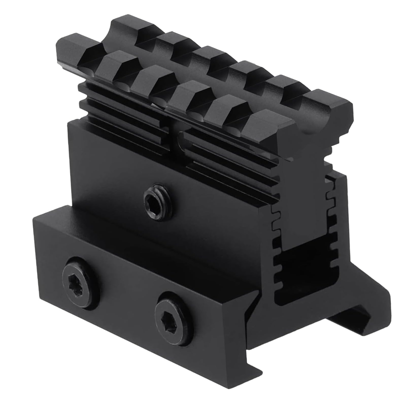 Gotical Picatinny Riser Mount - Adjustable Height, Quick Release | 1.57in L, 5 Slots, Rise 0.9-1.2in (PO1 Quick Release)