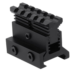 Gotical Picatinny Riser Mount - Adjustable Height, Quick Release | 1.57in L, 5 Slots, Rise 0.9-1.2in (PO1 Quick Release)