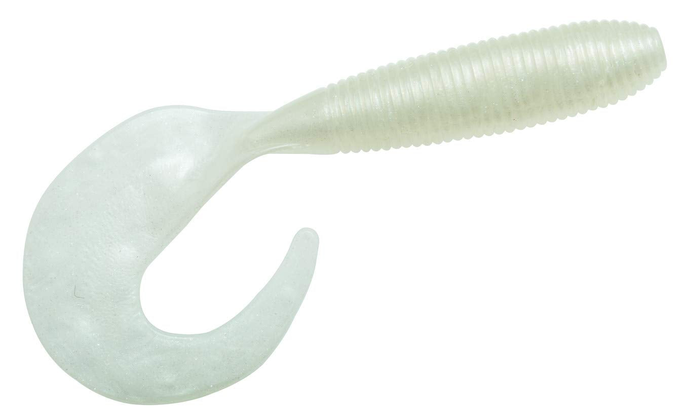 Z-MAN Grub 3-Inch Shimmer Pearl – ElaZtech Lifelike Grub for Jig/Spinnerbait Trailers