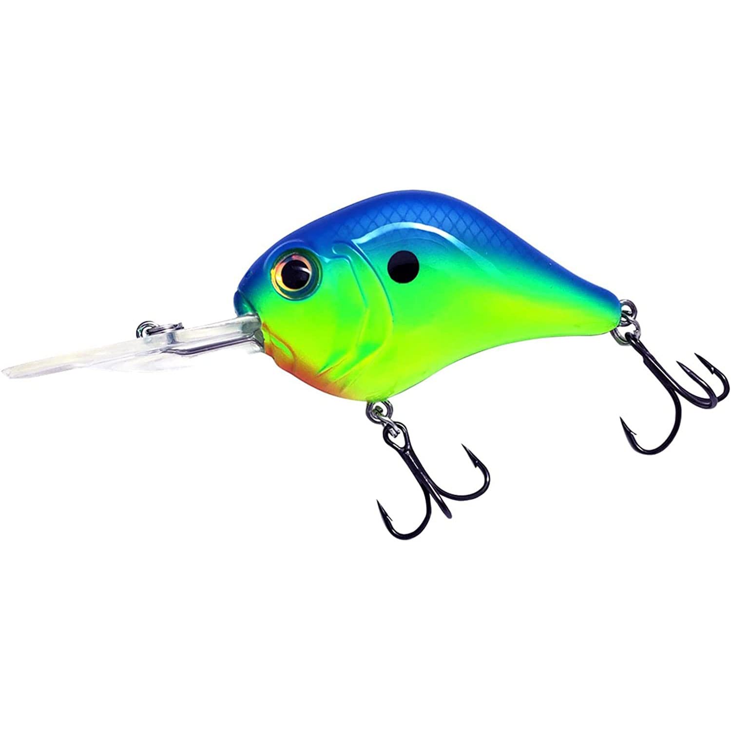 Bill Lewis MR-12 Crankbait – 12ft Deep Floater, 3/4oz, Blue Chartreuse