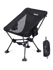 WildCall Lightweight Folding Camping Chair — Anti-Sinking Feet, Portable Beach & Camp Chair