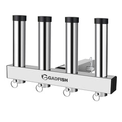 GADFISH Stainless Steel Hitch Mount Rod Holder for 2-Inch Receivers | Quick Release Pin
