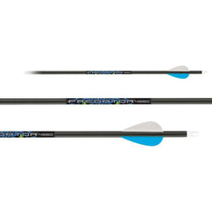 Carbon Express Predator 12-pack arrow shafts in black ready for matched weight consistency and dependable performance.
