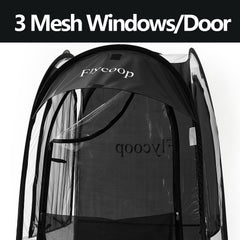 Flycoop Sports Pop-Up Shelter — 38.2 x 38.2 x 63 in Portable Weather Pod