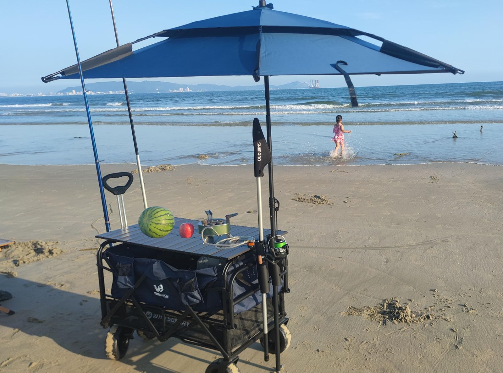 ZYLPYQ Fishing Rod Holder for Wagons, ATVs & Beach Cars – Durable Tube Clamp Mount