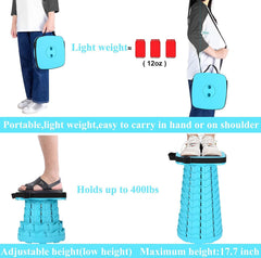 Fishboy Upgraded Collapsible Stool — 400 lbs, Lightweight & Portable