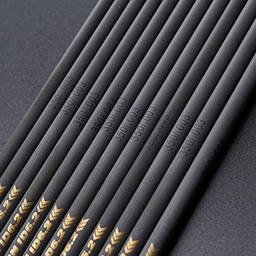 TOPARCHERY 33-inch spine600 DIY arrow setup with feathers and nocks