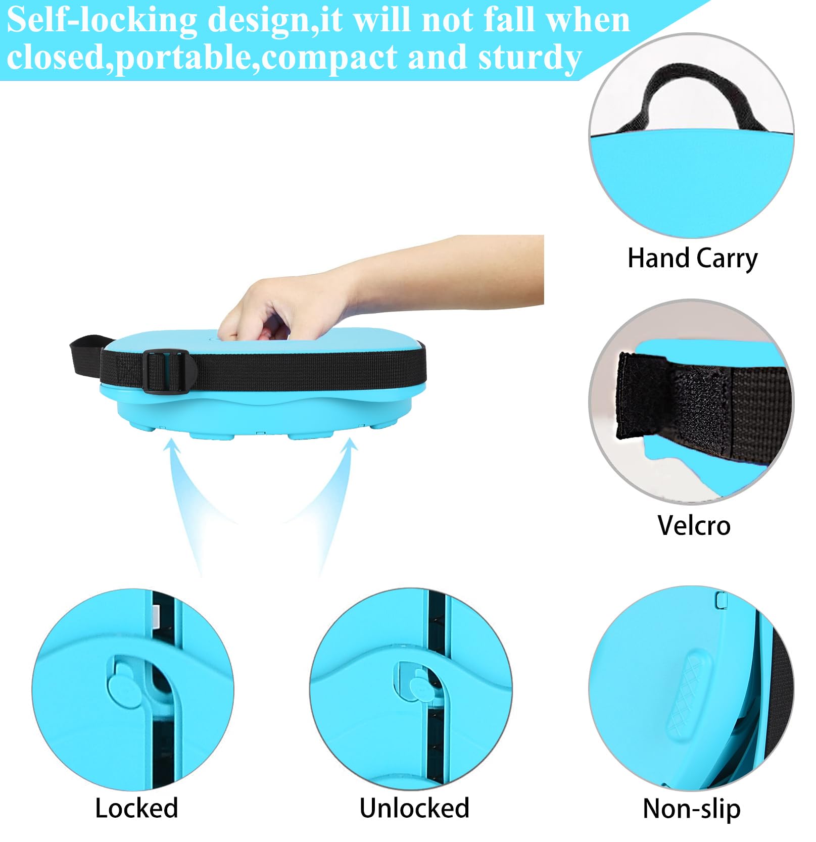 Fishboy Upgraded Collapsible Stool — 400 lbs, Lightweight & Portable