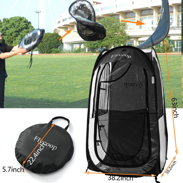 Flycoop Sports Pop-Up Shelter — 38.2 x 38.2 x 63 in Portable Weather Pod