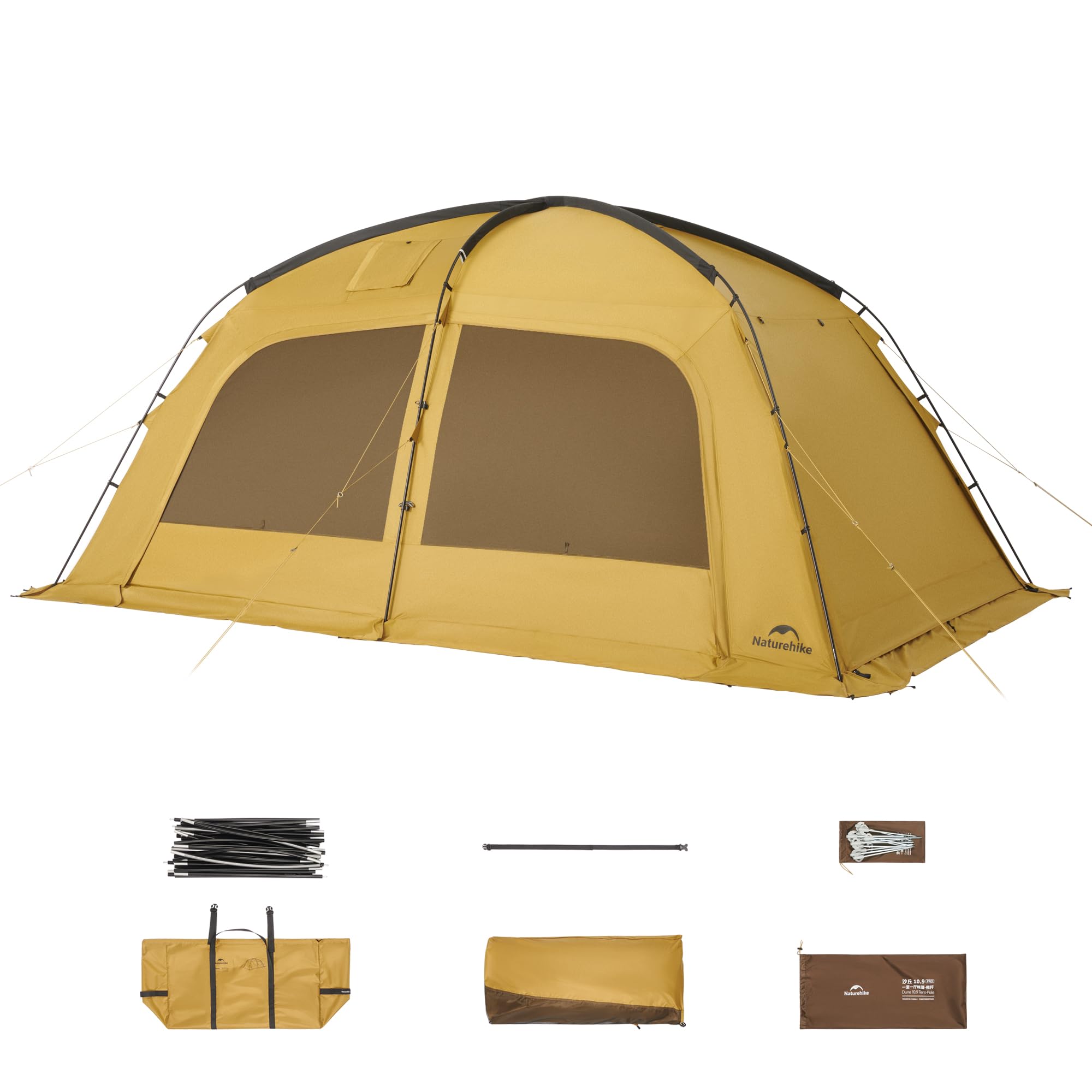 Naturehike Dune Hot Tent with Stove Jack - 4-Season Waterproof Shelter for 2-4 Campers