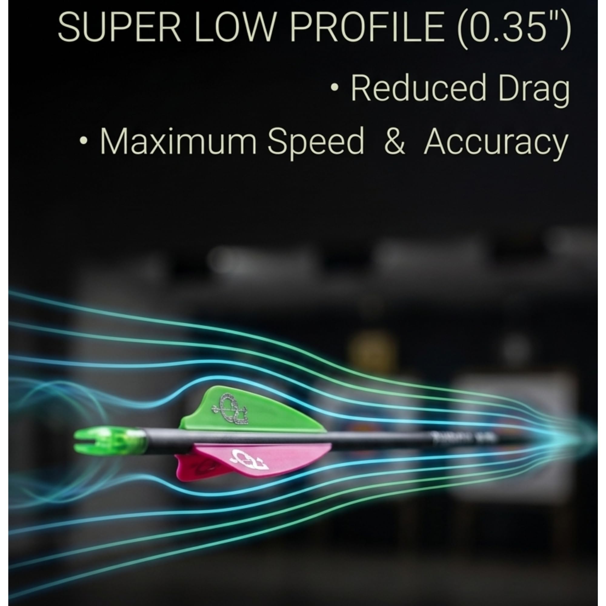 Q2i Fusion X-II Target Archery Vanes – Ultra-Lightweight, Tri-Fusion Adhesion, 2.5-inch 100pk NYELLOW