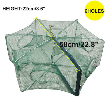 Crab crayfish net folded for transport