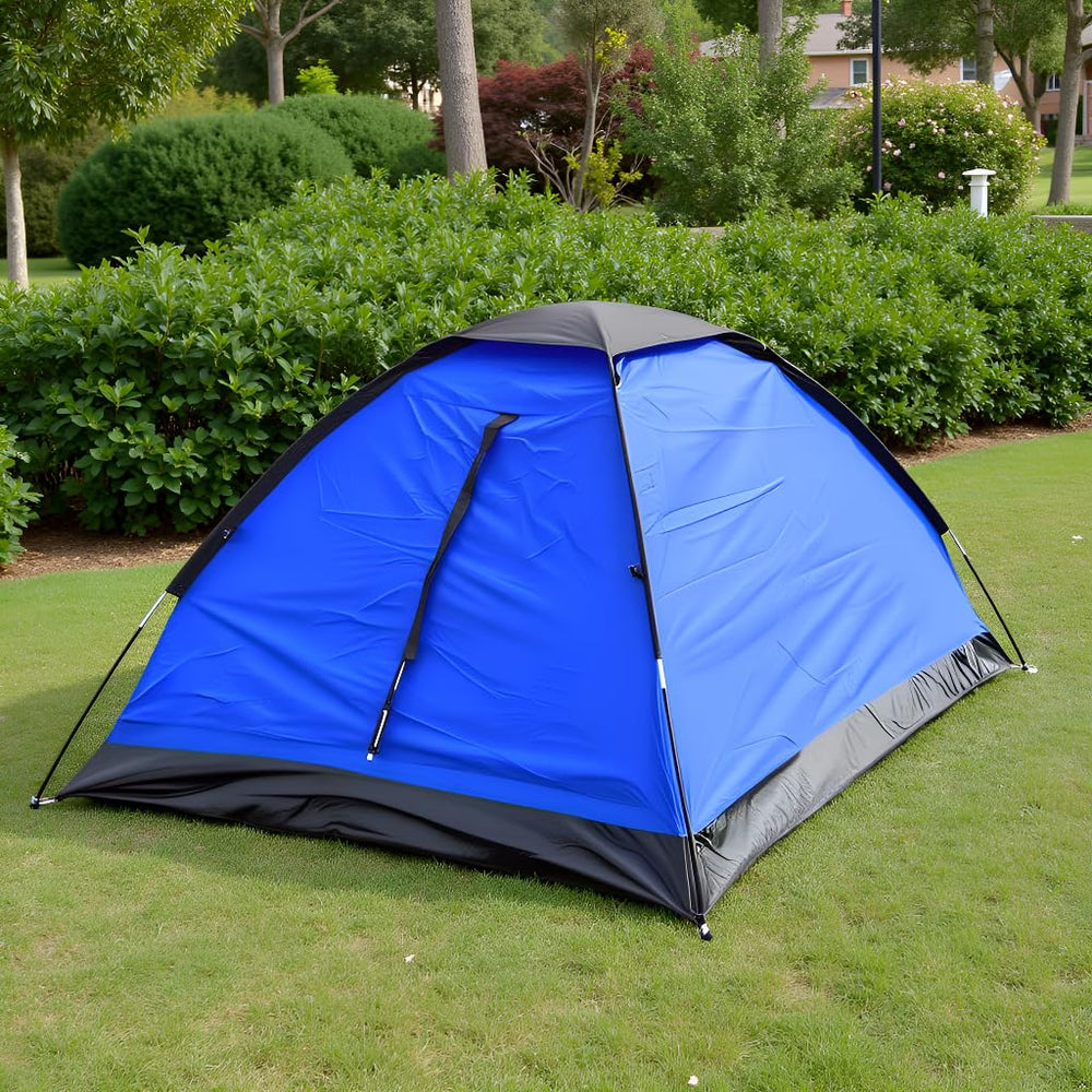 IMMT ST 1-person tent blue, easy assembly for quick shelter setup.