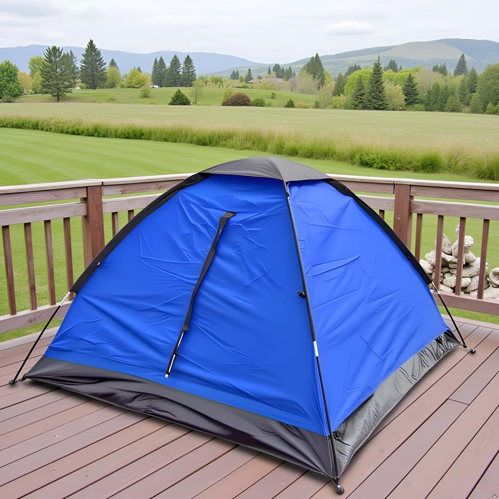 IMMT ST 1-person tent blue interior, roomy space for comfortable rest.