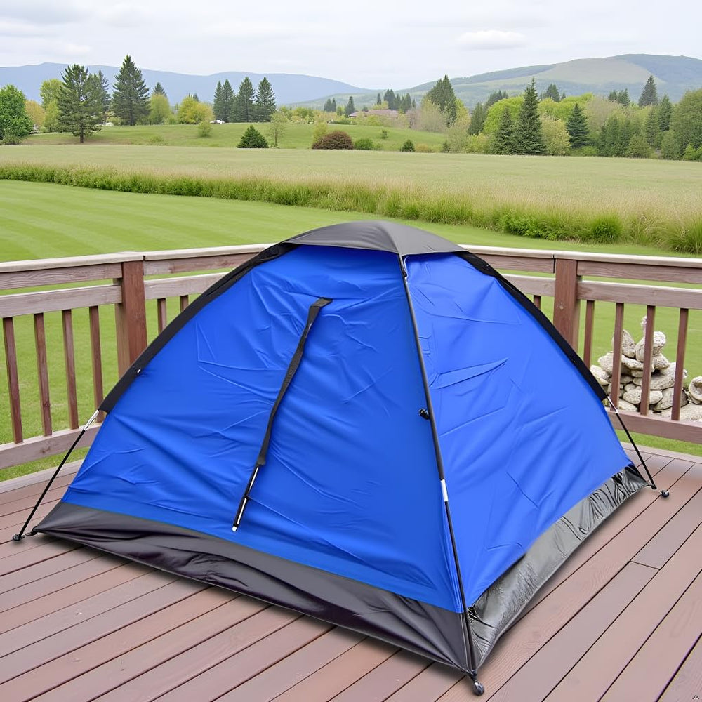 IMMT ST 1-person tent blue interior, roomy space for comfortable rest.