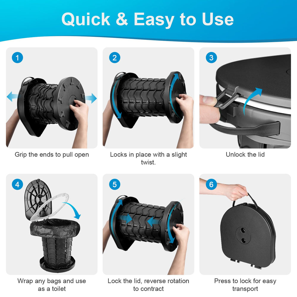 imodomio easy-use twist-lock action enables fast setup and teardown