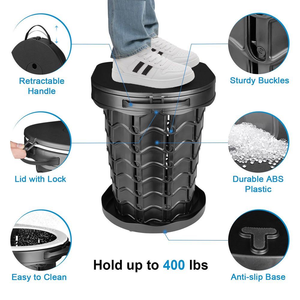 imodomio folding toilet weighs 3 lbs for easy transport and quick setup