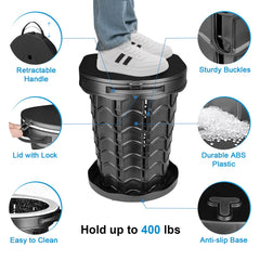 imodomio folding toilet weighs 3 lbs for easy transport and quick setup