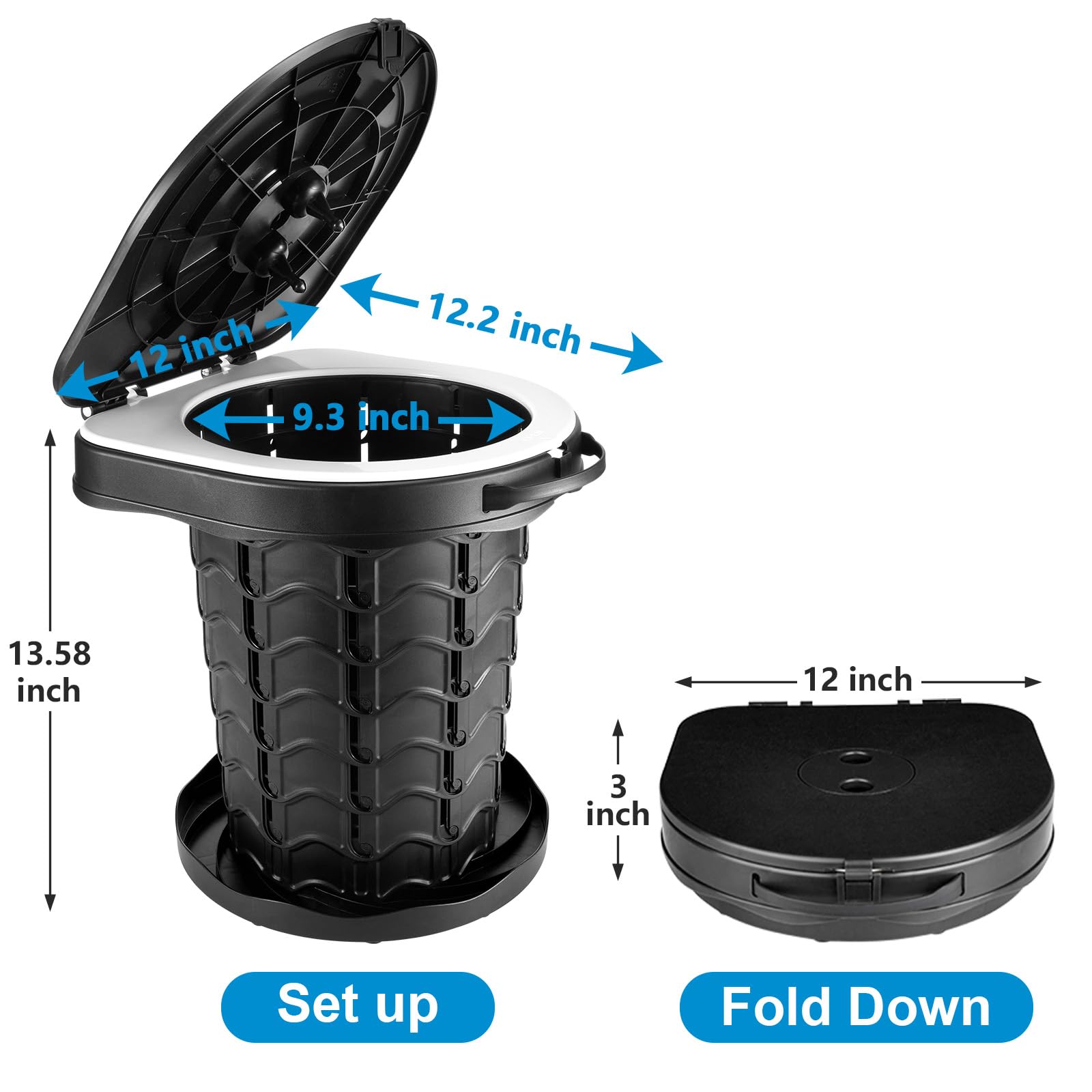 imodomio toilet bags pack of 10 for clean waste containment on trips