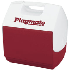Imperial Distributors red Playmate cooler with 7 qt capacity for picnics and outings.