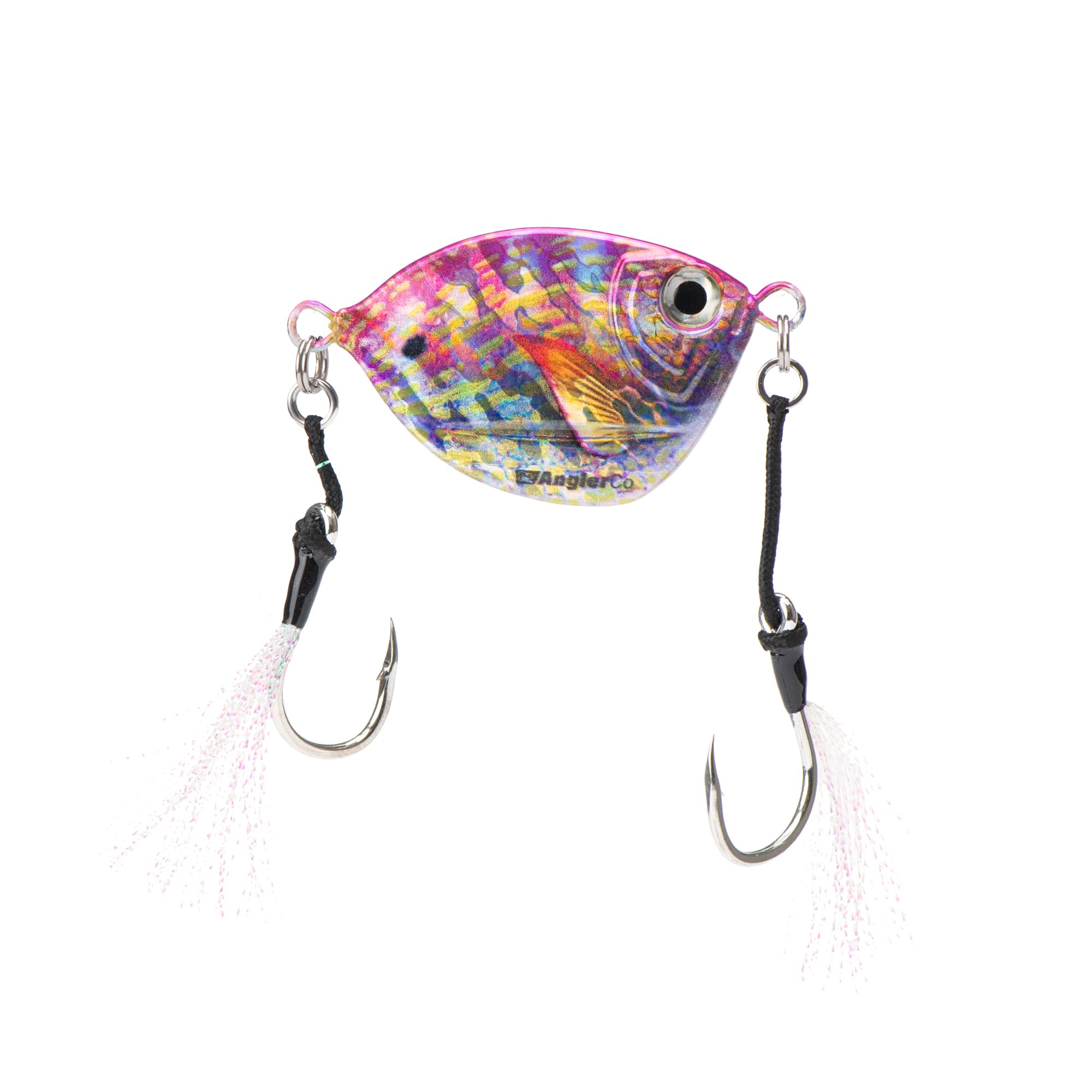 Close-up of Lane Snapper color on 100g Imposter Jig