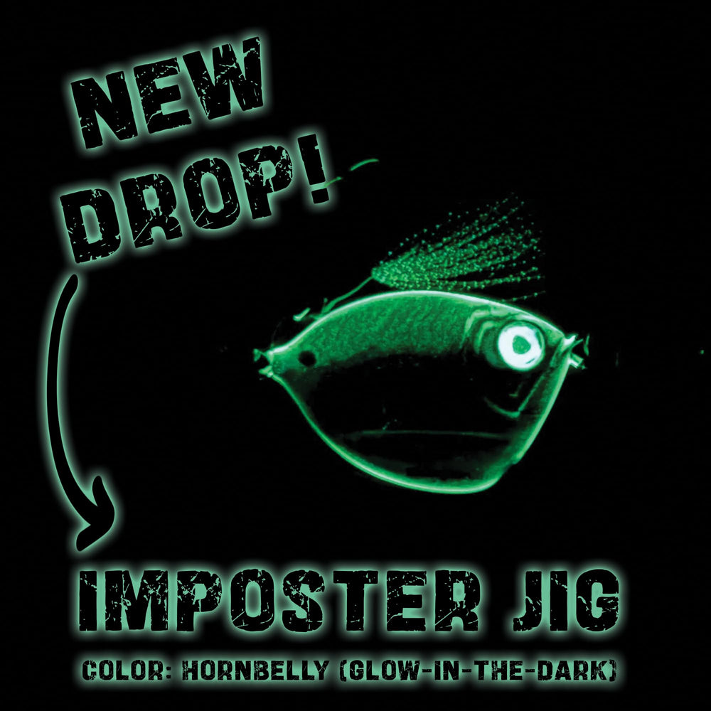 Close-up of luminous edges and glowing eyes on Imposter Jig