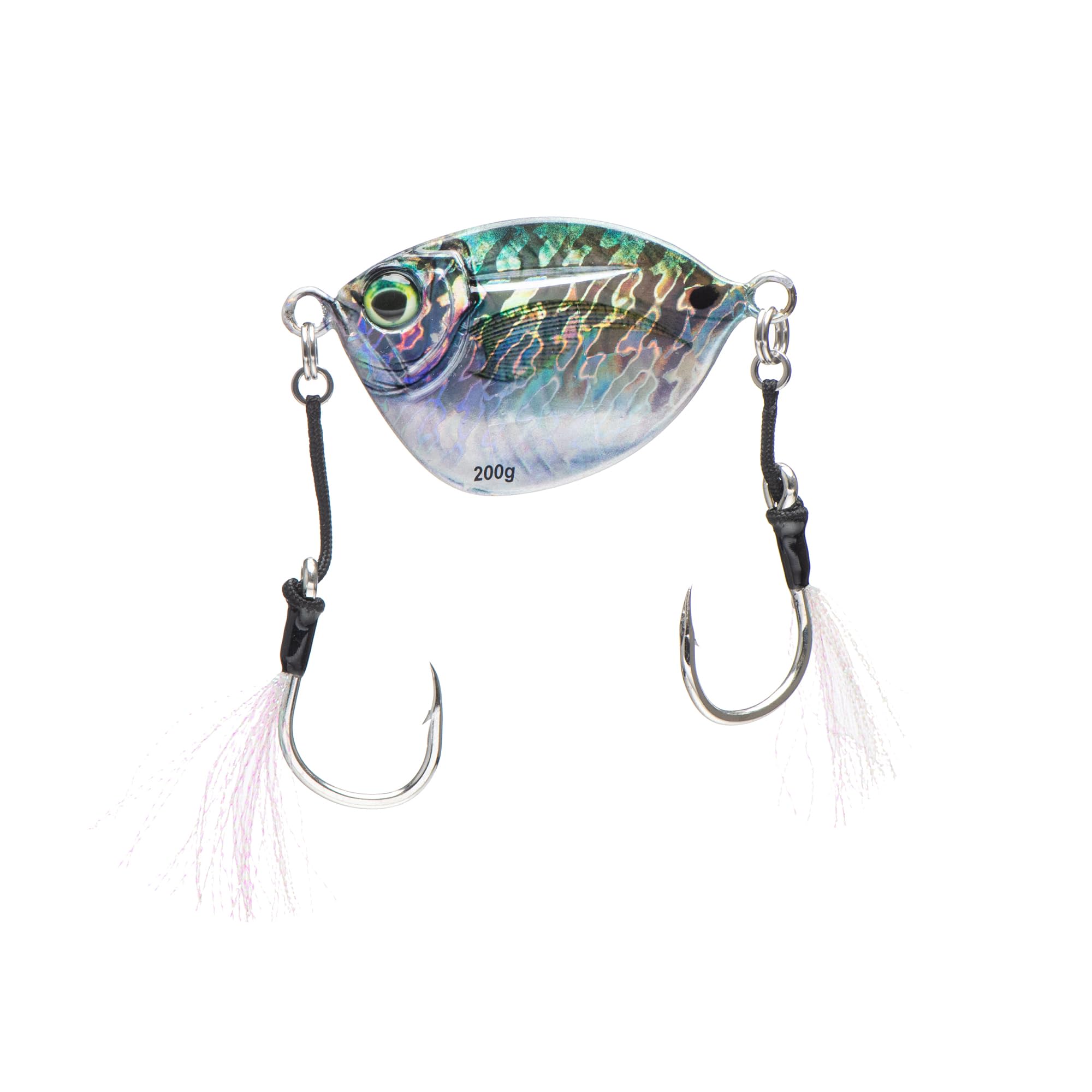 Imposter Jig Hornbelly 150g glow-in-the-dark lure profile