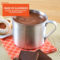 Imusa aluminum mug camping-ready design in silver for travel and meals