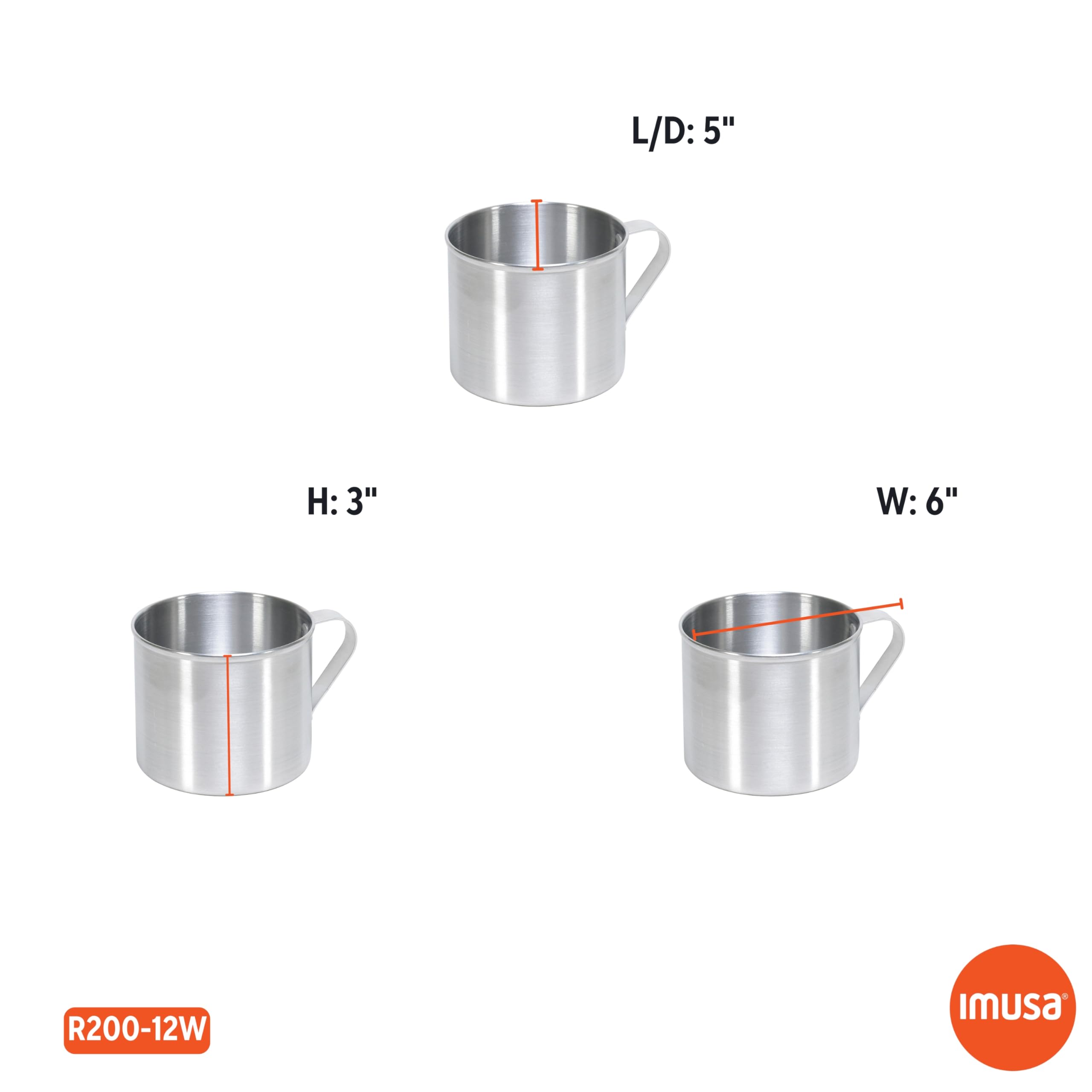 Imusa aluminum mug capacity 1.25 qt, perfect for a single serving