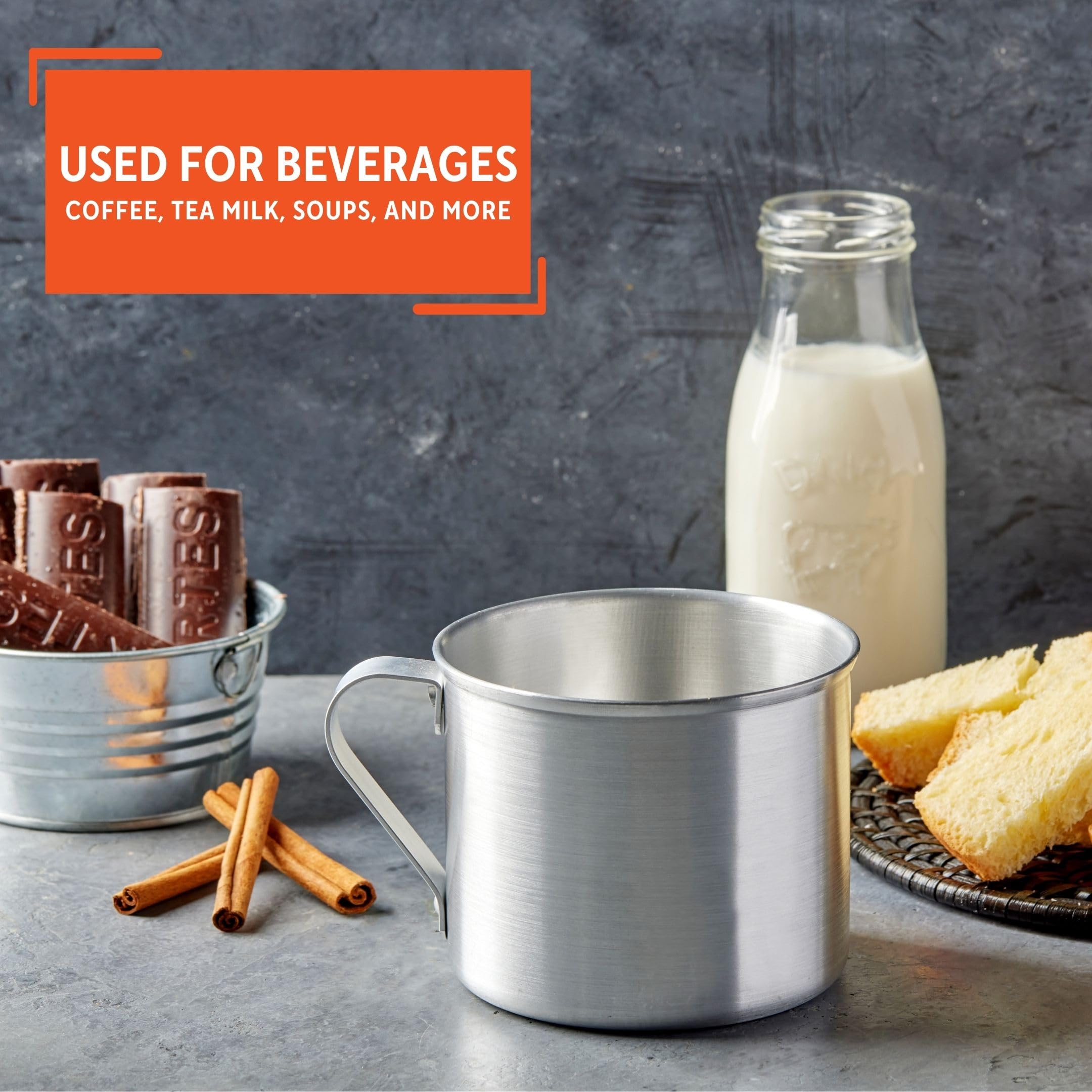 Imusa aluminum mug durable construction for long-lasting use