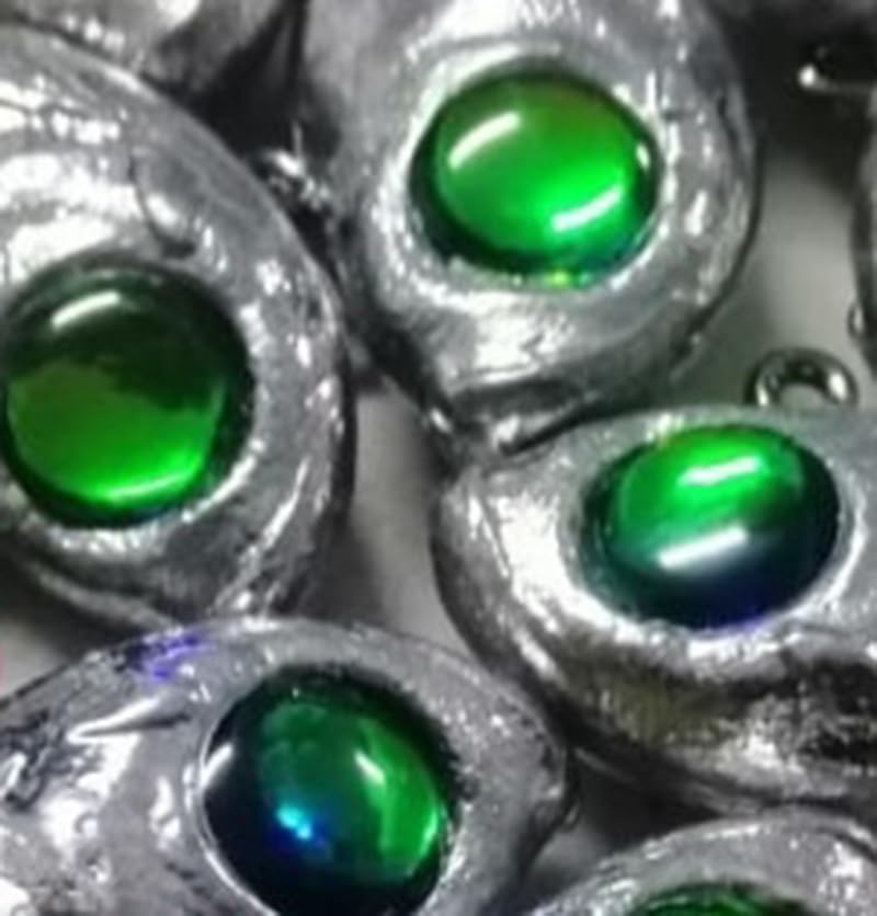 IMXPW 3D holographic fish eyes 10mm gradient green versatile for lures and crafts