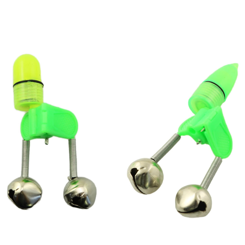 In use night fishing with YTgilo bell clip on rod