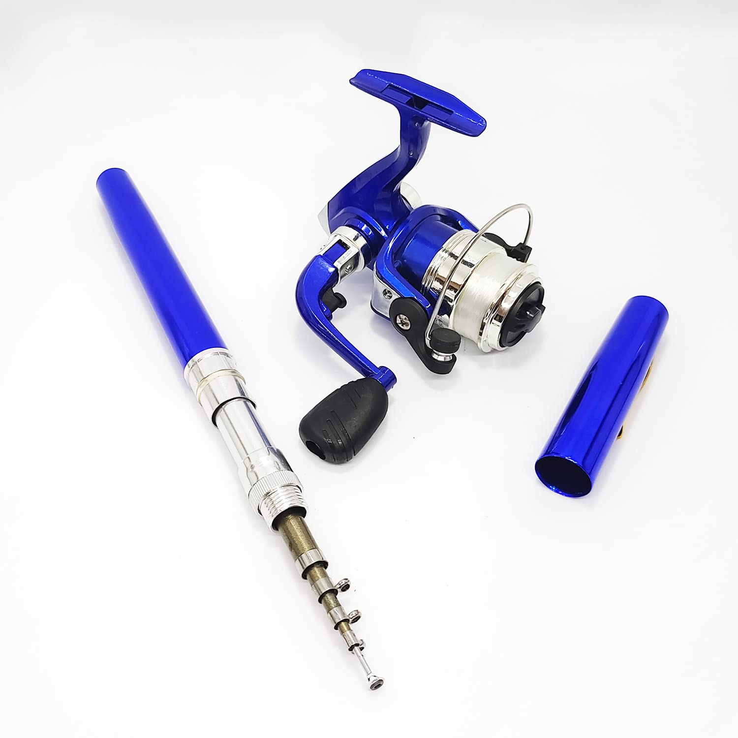 Contents include pen rod, reel, lures, soft lure, hooks and accessories