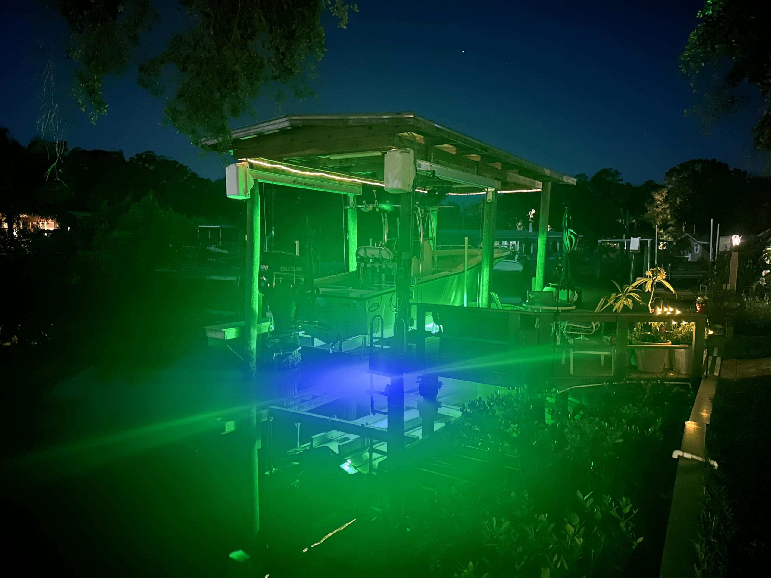 Incredible Underwater Lighting Dock Light covers a broad 60-foot area