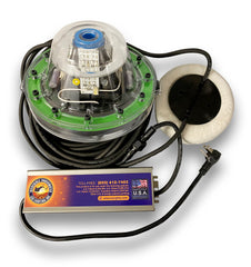 Incredible Underwater Lighting Mega-Watt Iris center beam with vivid perimeter glow for fish viewing