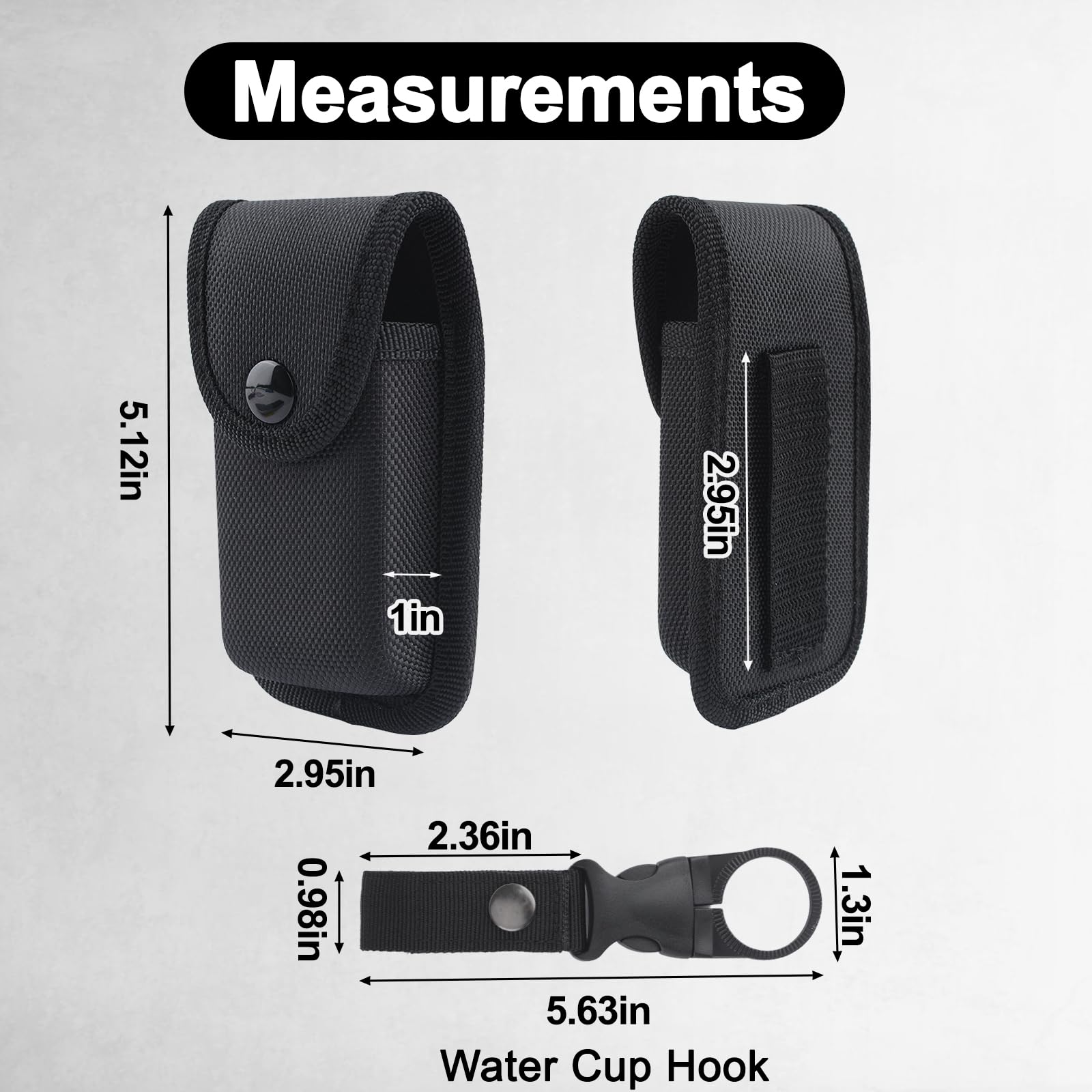INCREWAY EDC waist belt strap secures smoothly around your waist