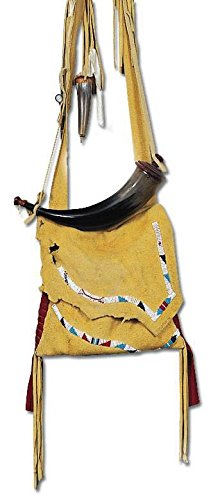 Indian Style Possibles Shooters Bag Kit with flap and sheath for authentic reenactments