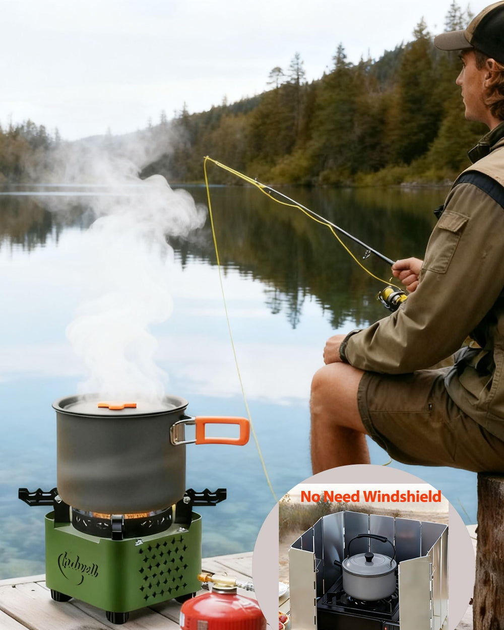 Indwell stove in its carrying bag shows portable, ready-to-go design