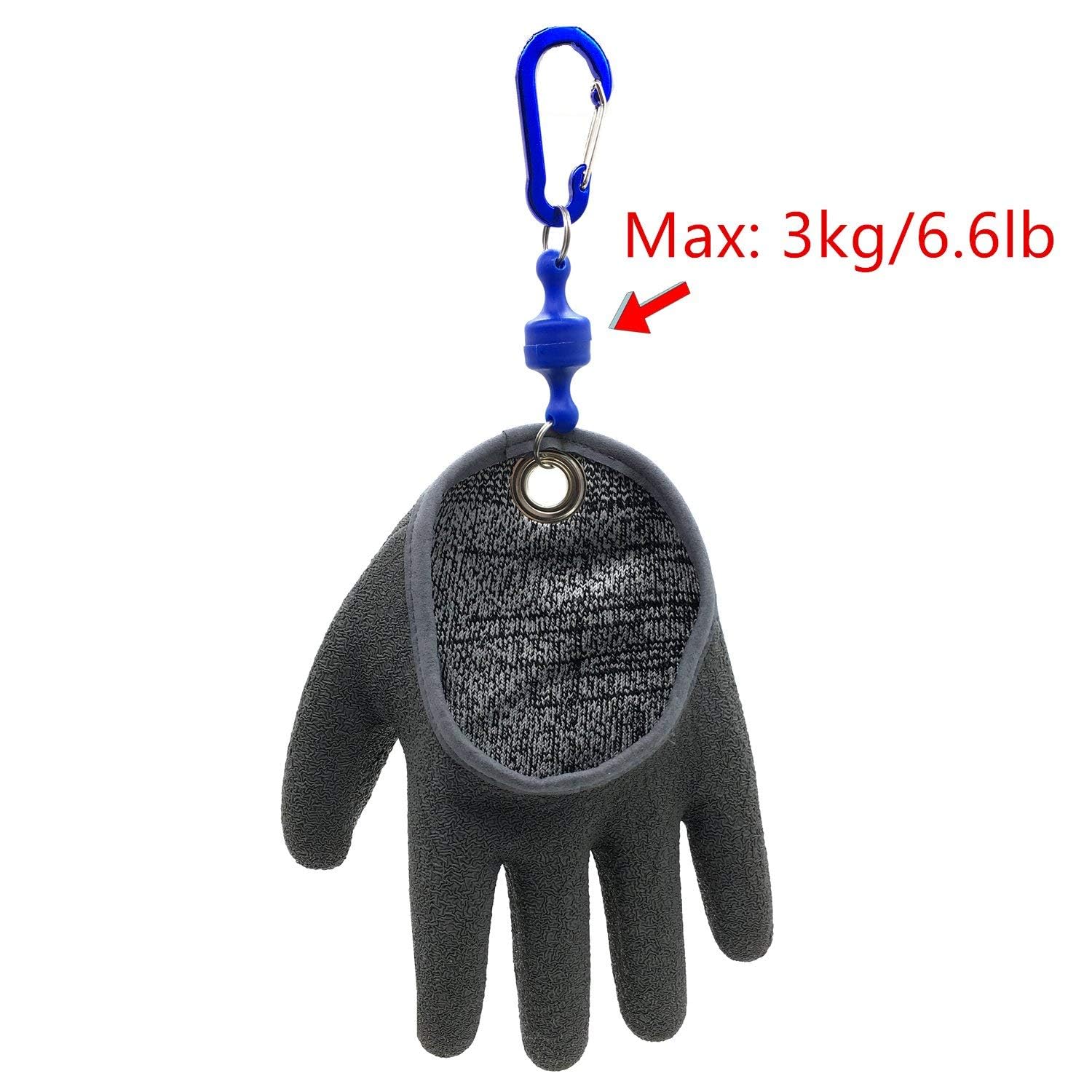 Inf-way left-hand glove grip shot highlights non-slip coating for secure handling