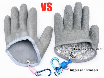 Rugged PE-latex material on Inf-way glove for durability