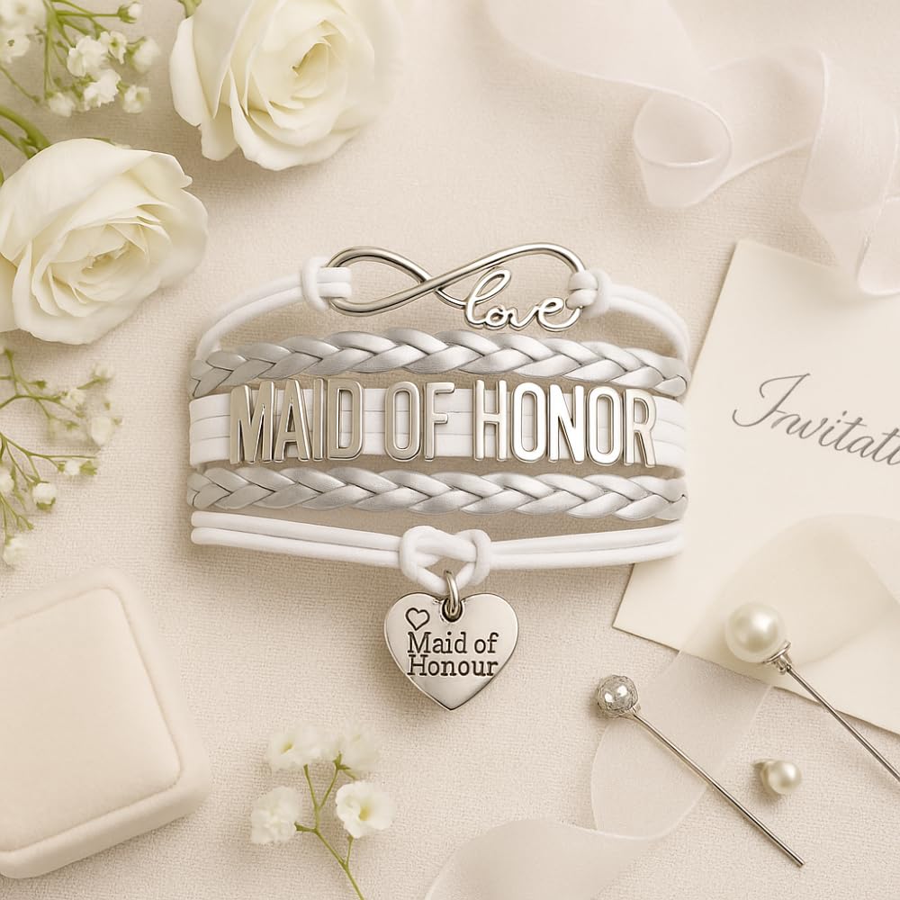 Infinity Collection Maid of Honor Bracelet detail shot reveals lobster clasp