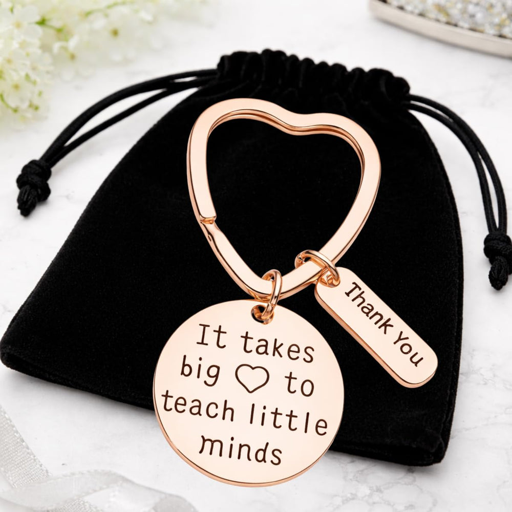 Infinity Collection keychain featuring a thank you tag for educators.