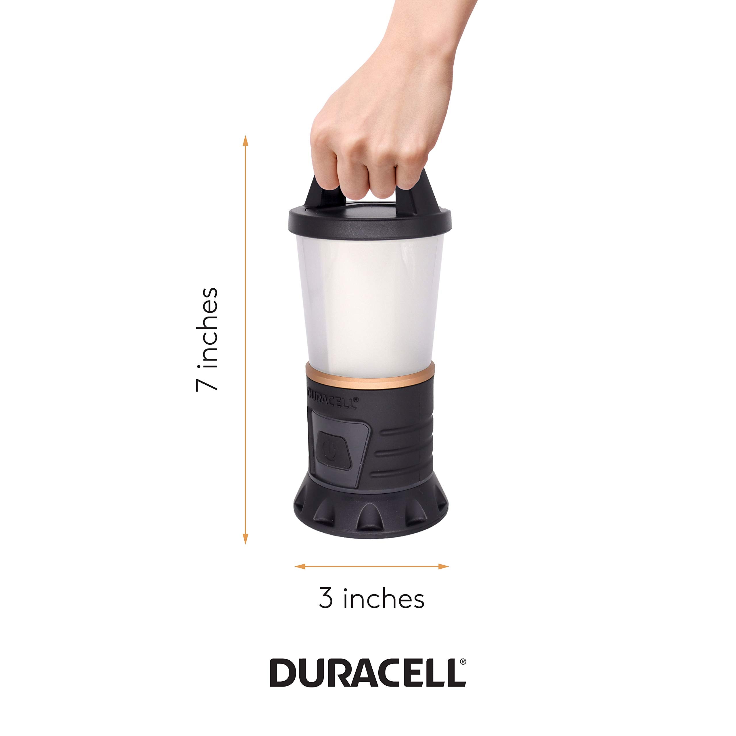 Infinity X1 Duracell lantern at 600 lumens brightens outdoor spaces.