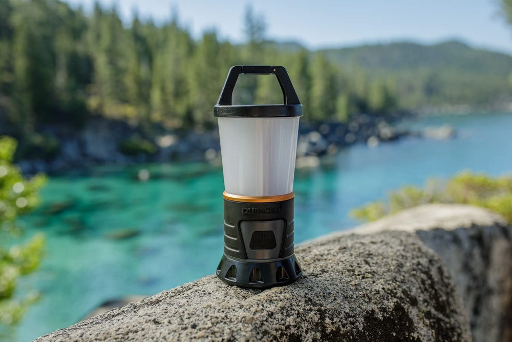 Infinity X1 Duracell lantern with IPX4 rating withstands weather.